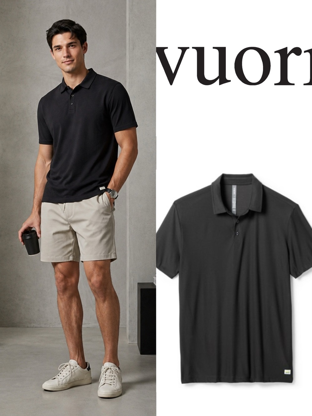 Newest arrival! Vuori Strato Tech Polo size small soft like heaven
